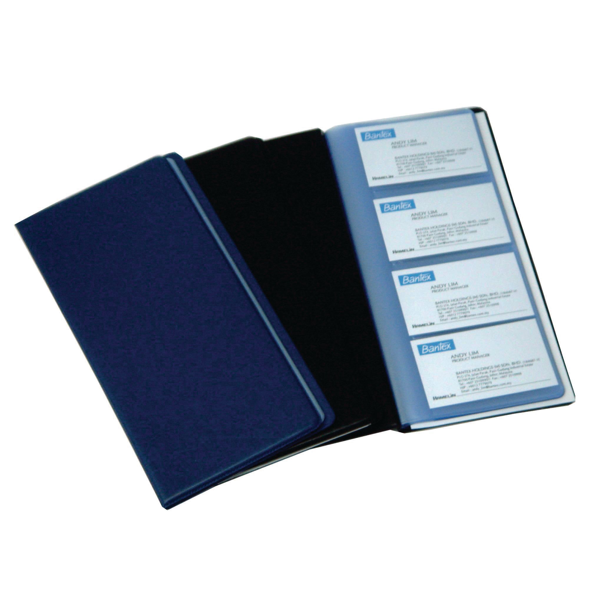 BANTEX PVC BUSINESS CARD HOLDER 96 CARDS BLUE(355001) Bantex M Sdn Bhd