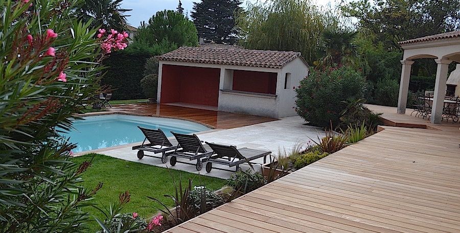 La rénovation d'une piscine à Aix en Provence Paysagiste Marseille