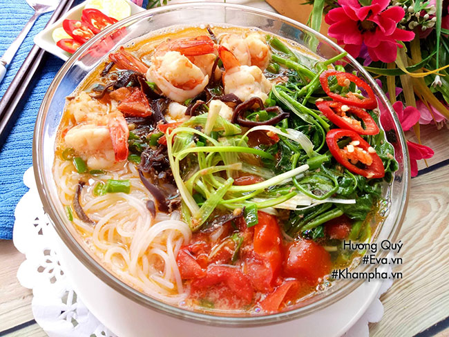 Cách nấu bún tôm hấp dẫn cho bữa sáng Nhật Báo Calitoday