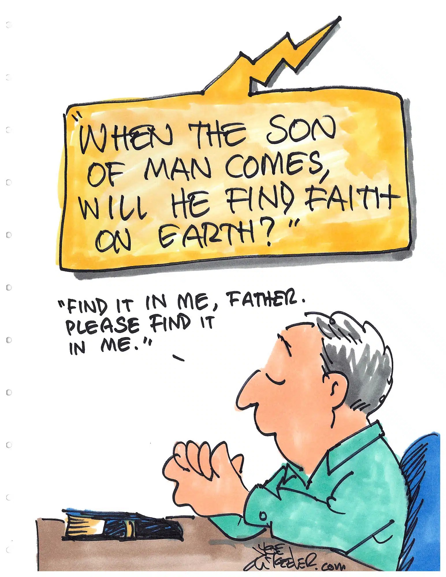 Finding Faith Cartoon Joe Mckeever Baptist Message