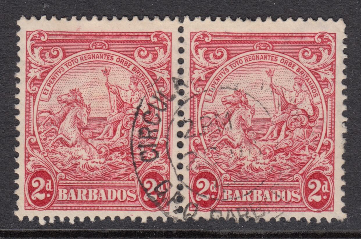 Rare VI Barbados Stamps error found in auction lot Barbados Stamps