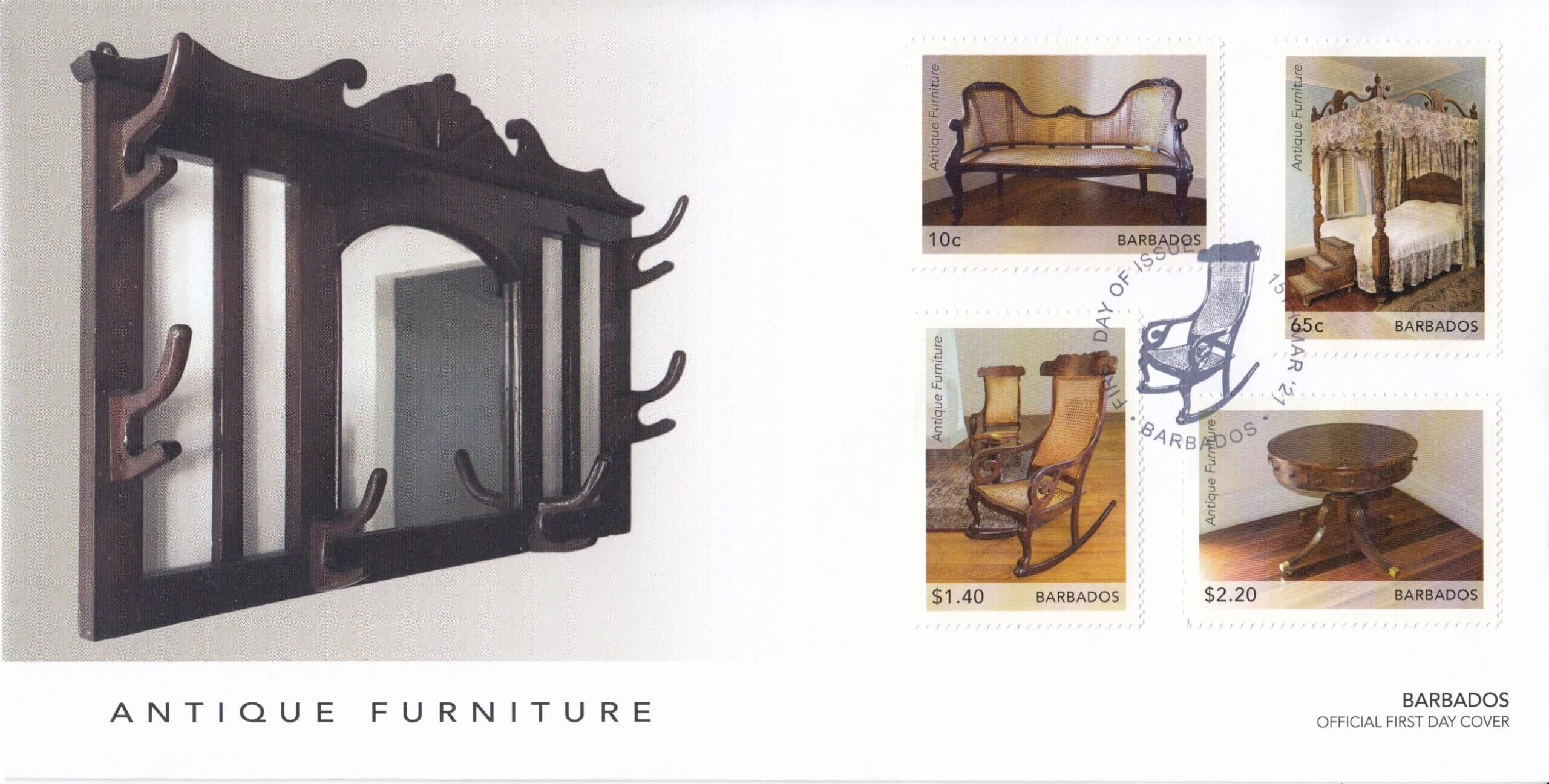 Barbados issues new stamp set celebrating Antique Barbados Furniture