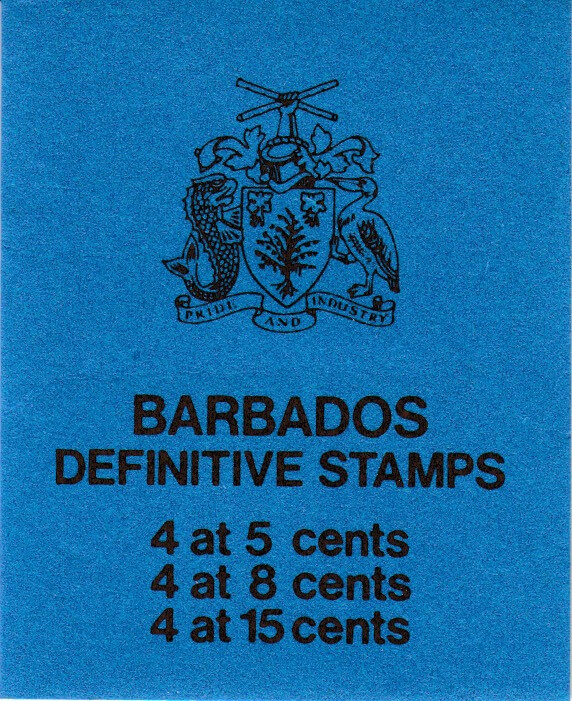 Barbados Stamp Booklet 197479 Flowers Definitives (blocks of 4