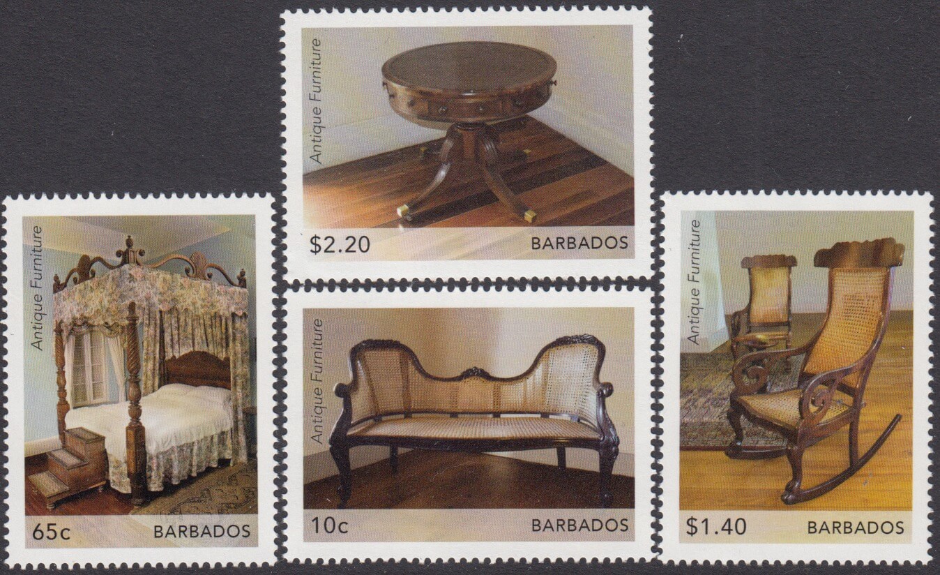 Barbados SG15051508 Antique Furniture 2021 Barbados Stamps