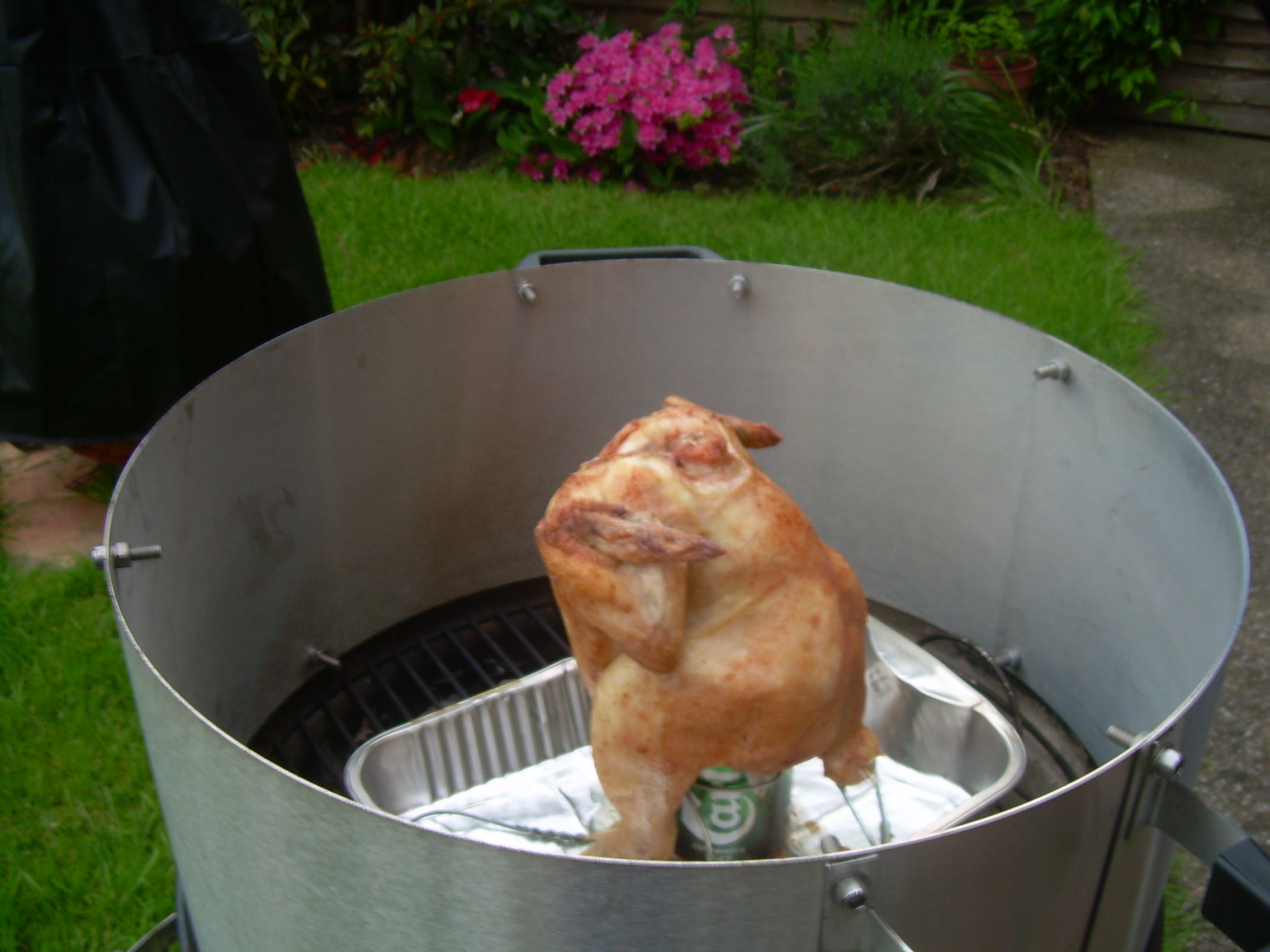 Smoke, rotisserie or add cooking space to your kettle barbecue