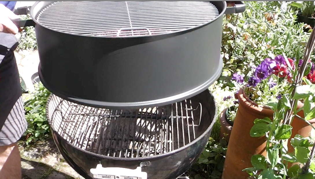 Smoke Rotisserie Or Add Cooking Space To Your Kettle Barbecue