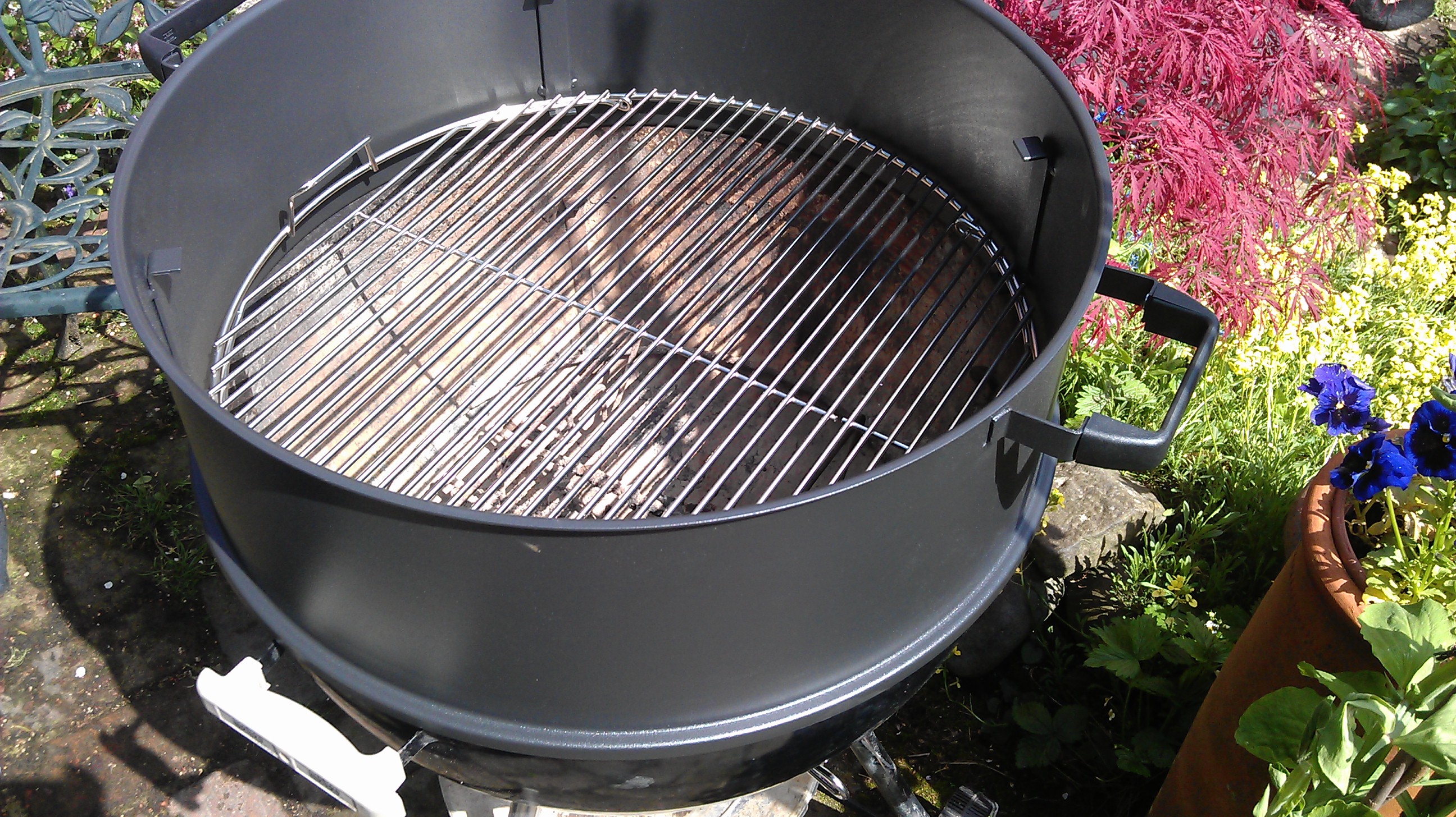 Smoke, rotisserie or add cooking space to your kettle barbecue