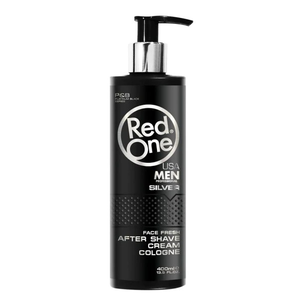 Red One After Shave Cream Cologne Silver 13.5 oz / 400 ml AFTESIL