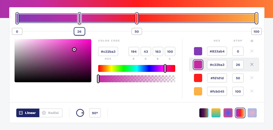 CSS Gradient Generator