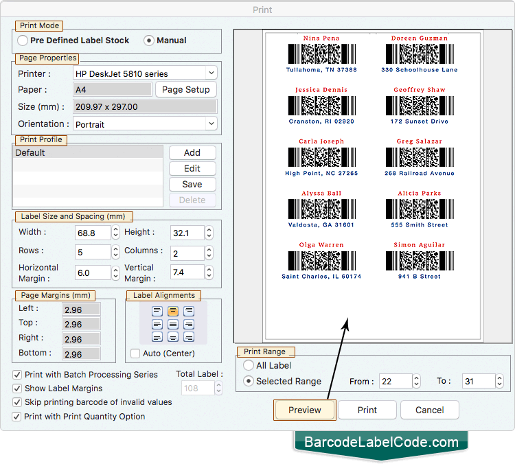 Barcode Label Software Mac Edition design and print barcode stickers