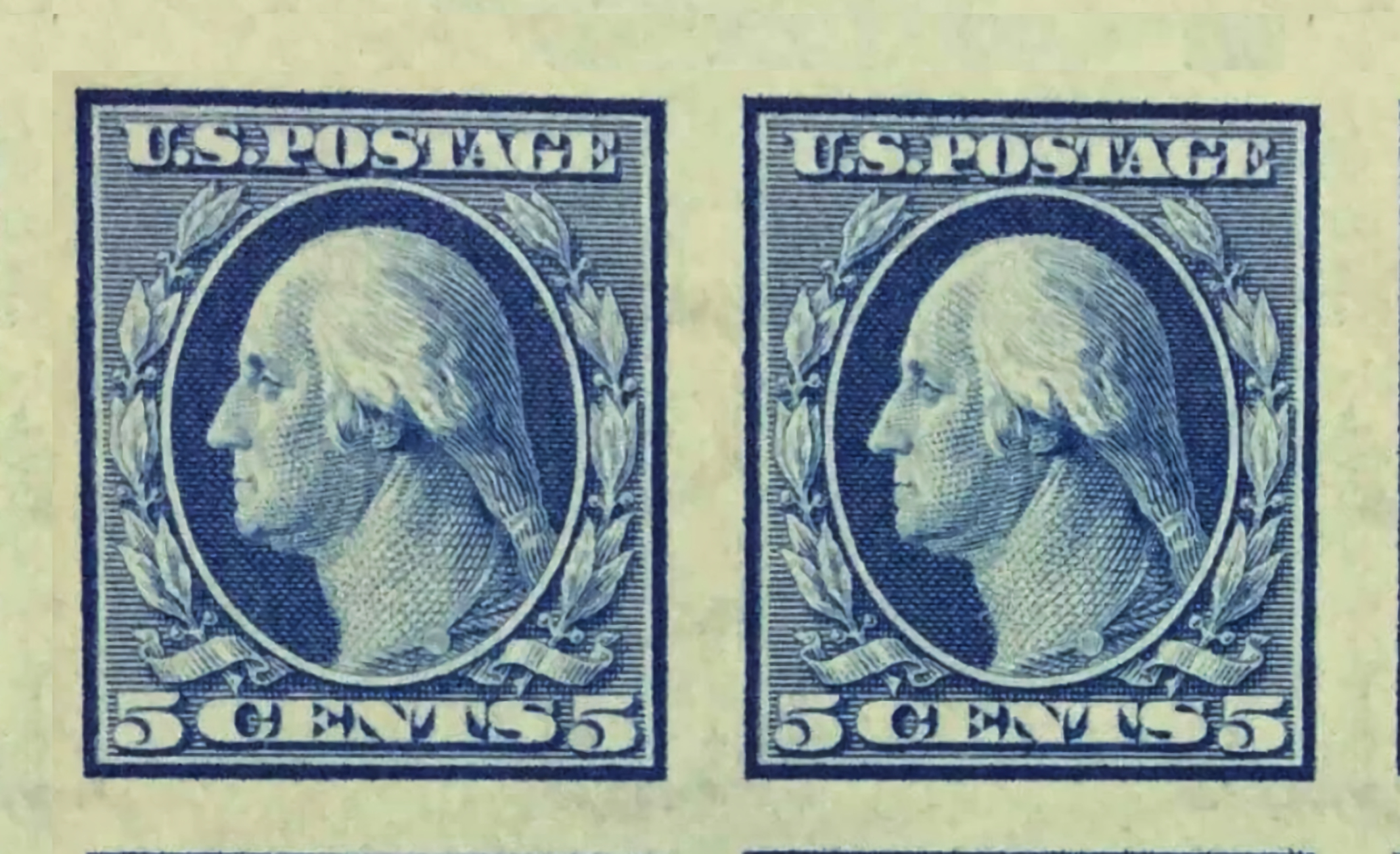 Classic U.S. Stamps Scott 347, 5c Washington