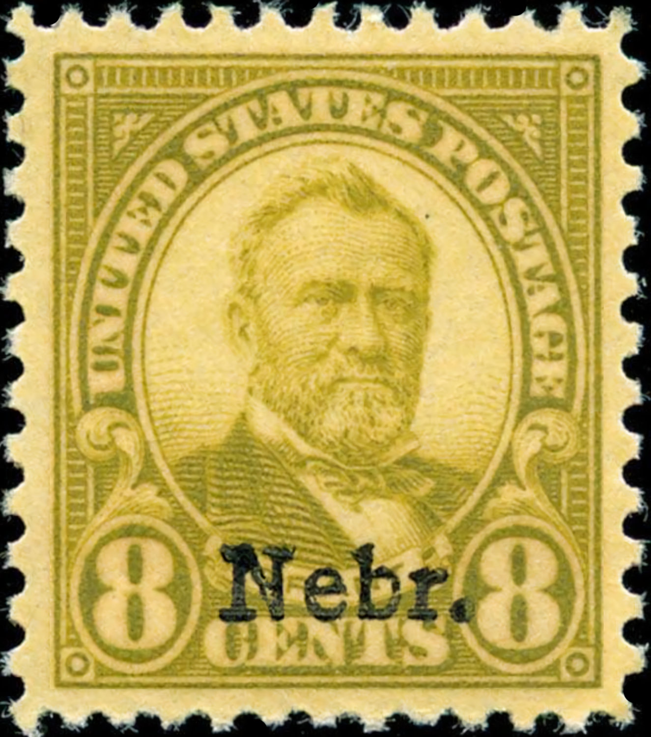 Classic U.S. Stamps Scott 677, 8c Ulysses S. Grant; Nebraska Overprint
