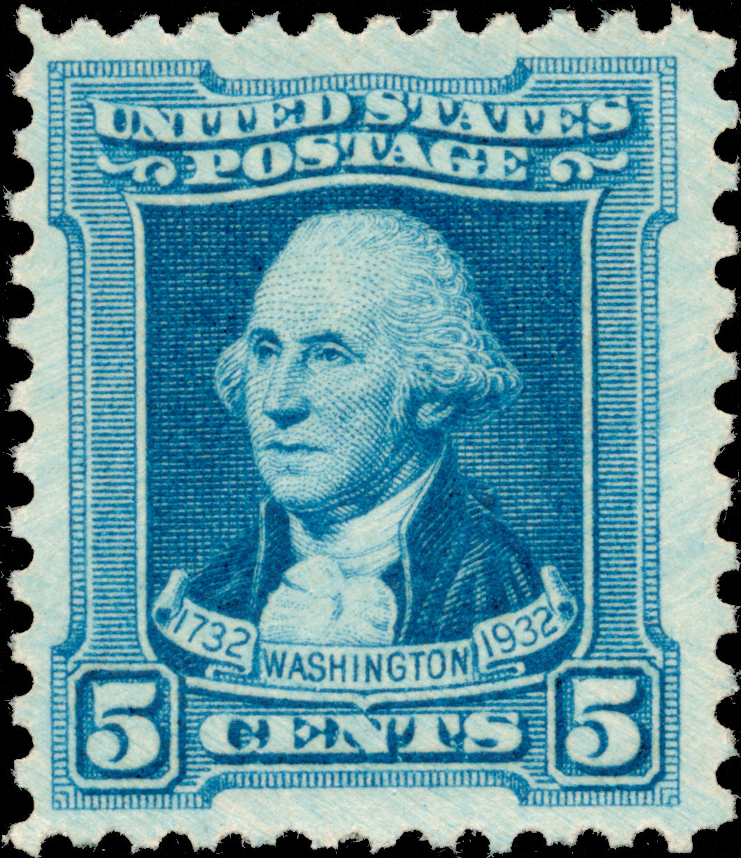 Classic U.S. Stamps Scott 710, 5c Washington Birth Centennial