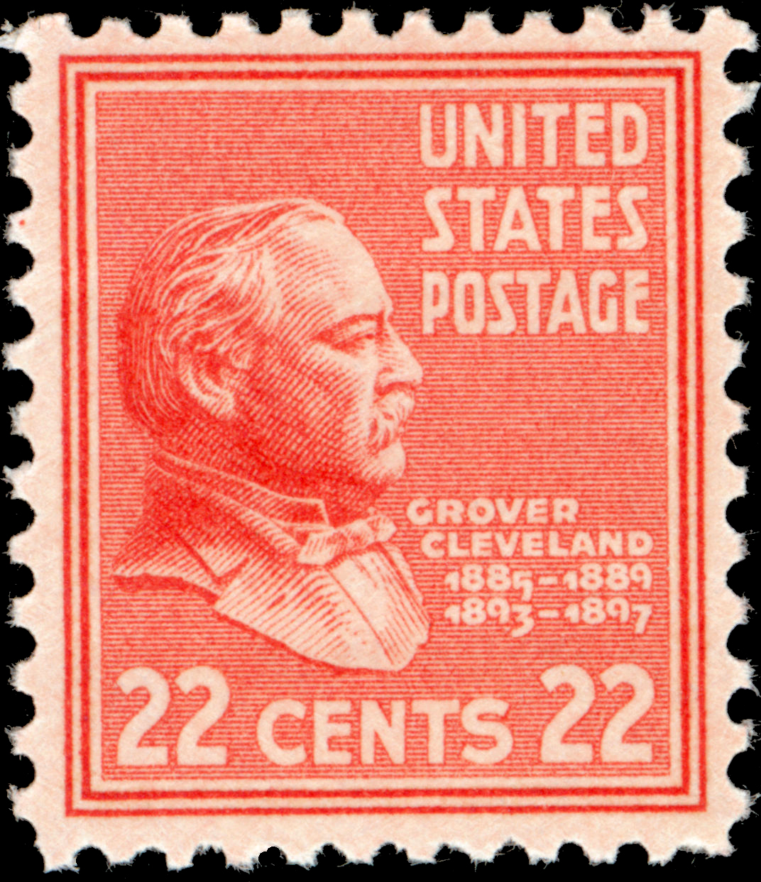 Classic U.S. Stamps Scott 827, 22c Grover Cleveland