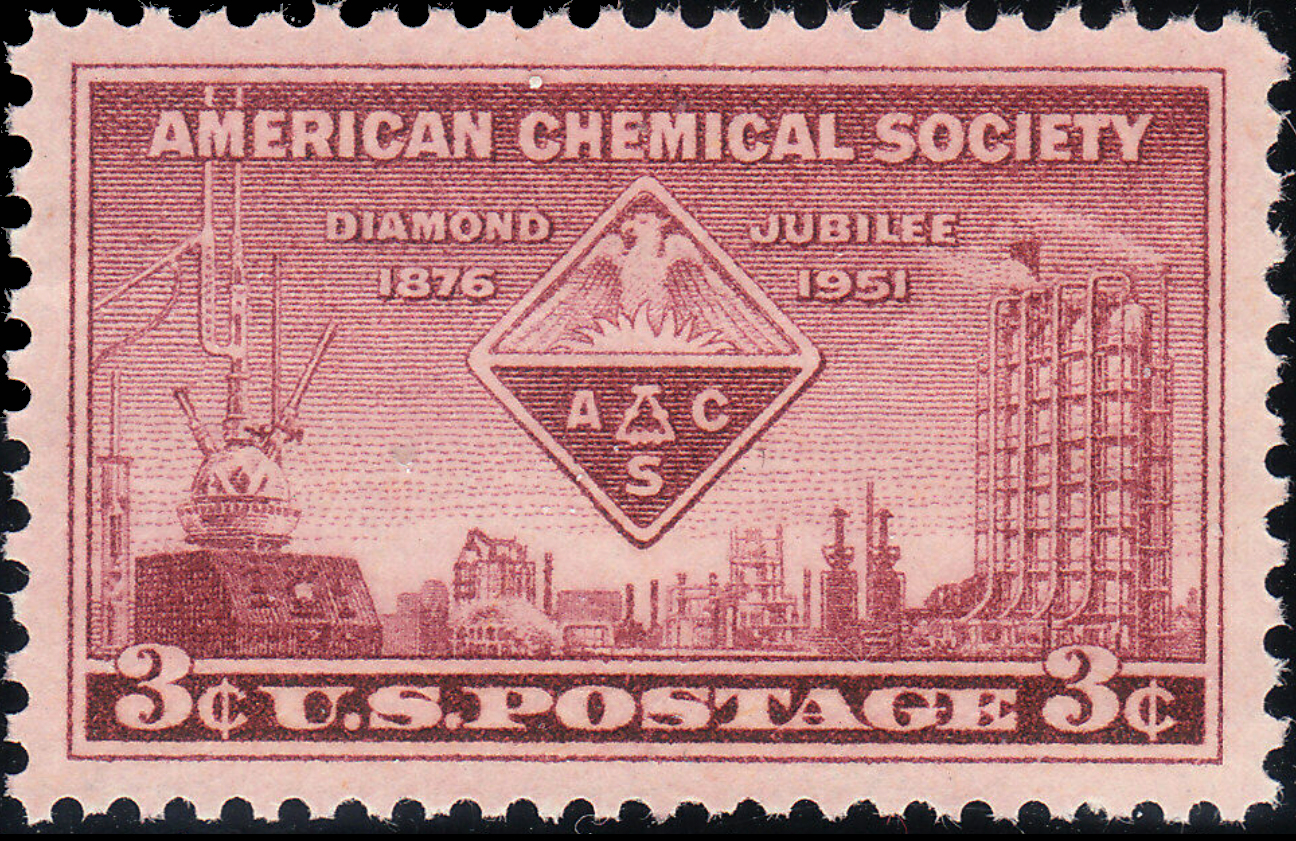 Modern U.S. Stamps Scott 1002, 3c American Chemical Society