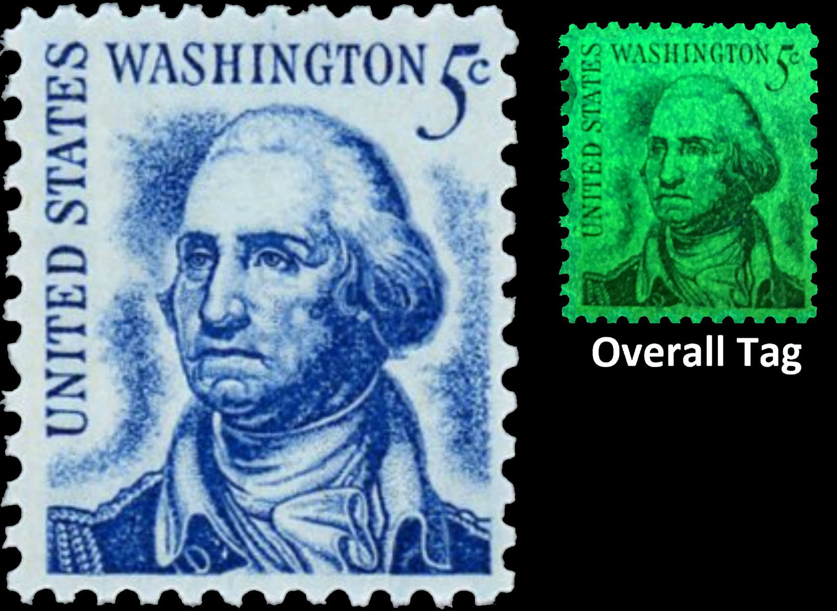 Modern U.S. Stamps Scott 1283, 5c Washington