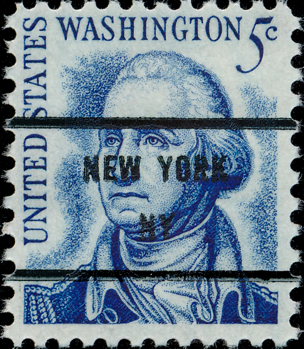Modern U.S. Stamps Scott 1283B, 5c Washington Redrawn