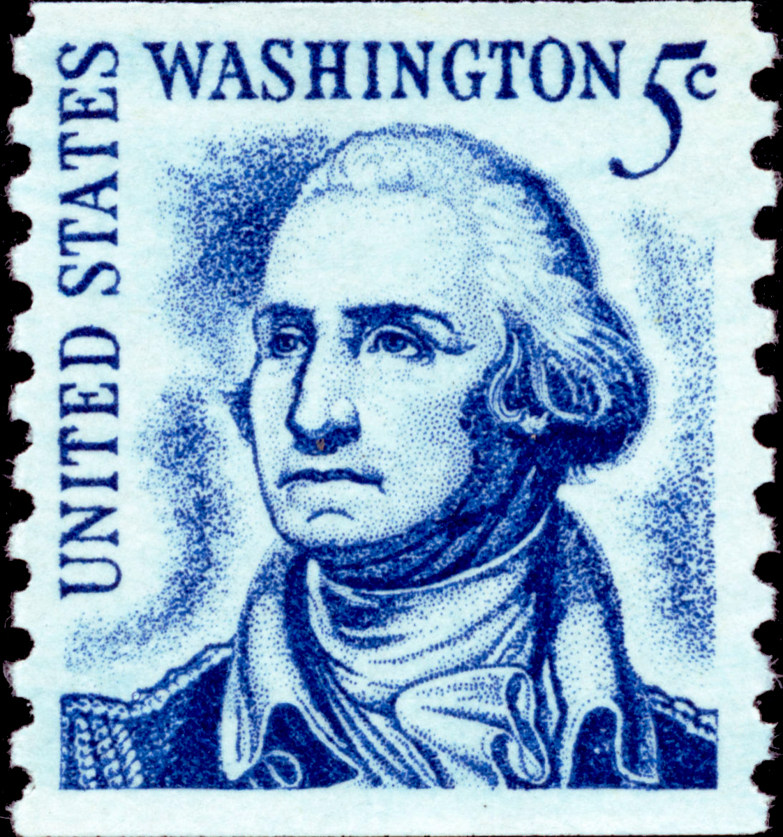 Modern U.S. Stamps Scott 1304C, 5c Washington Redrawn (Coil)