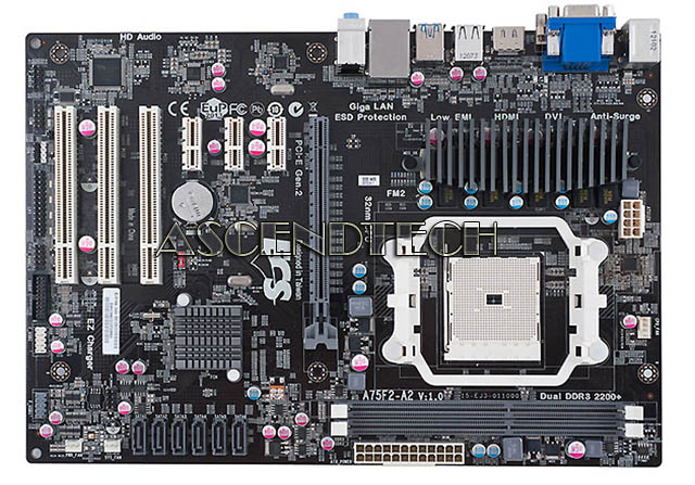 A75F2A2 V1.0 Ecs A75F2A2 DDR3 SATA3 USB3.0 Hdmi Dvi