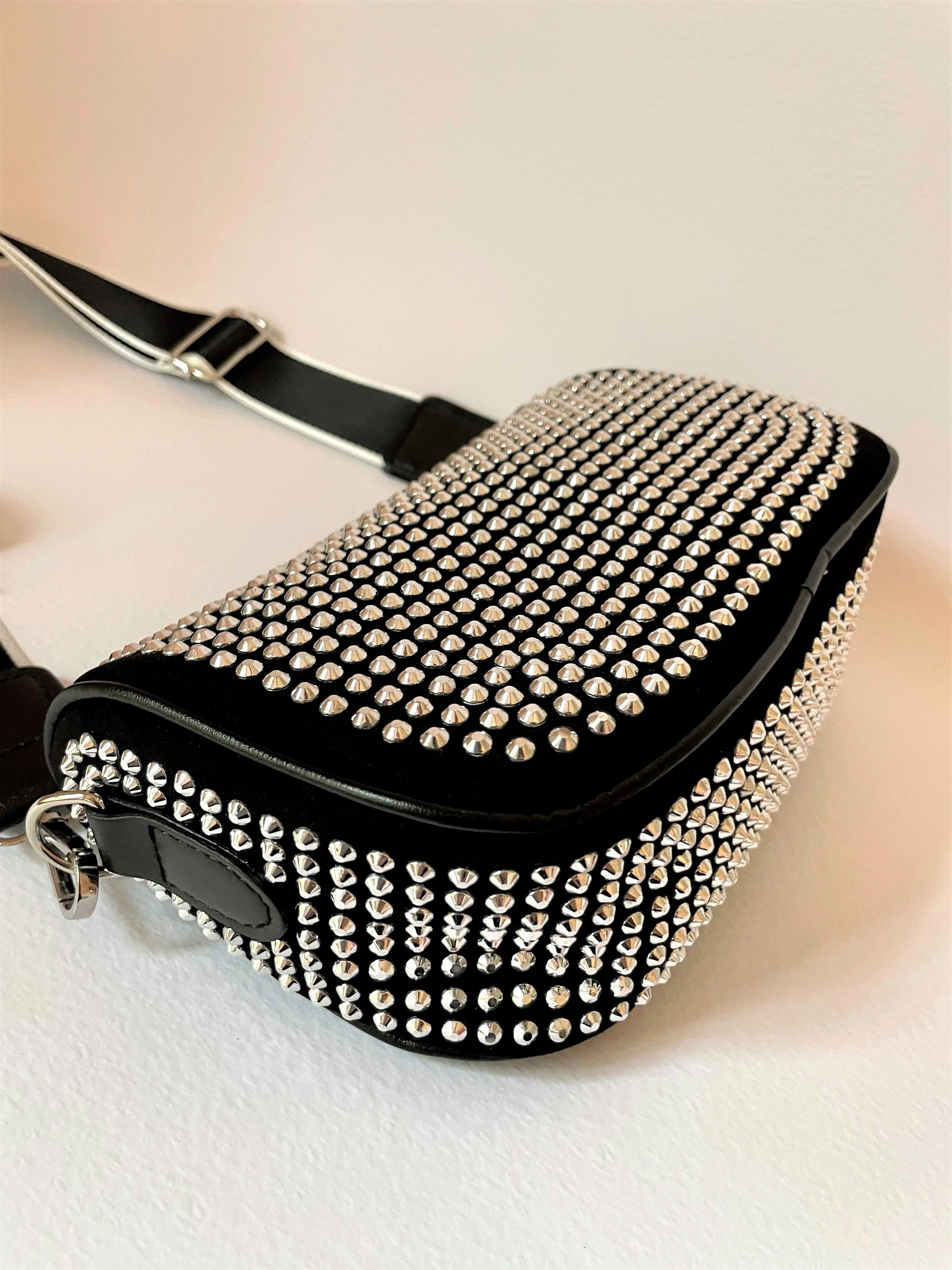 RHINESTONE CROSSBODY BAG barethreads