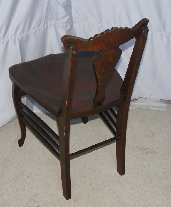 Bargain John's Antiques Antique Oak Vanity Chair Bargain John's