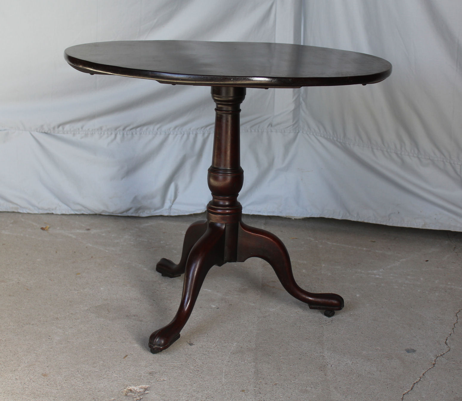 Bargain John's Antiques Antique Mahogany Tilt Top Tea Table Circa
