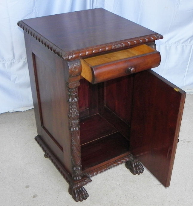 Bargain John's Antiques Antique Mahogany Half Commode Night Stand