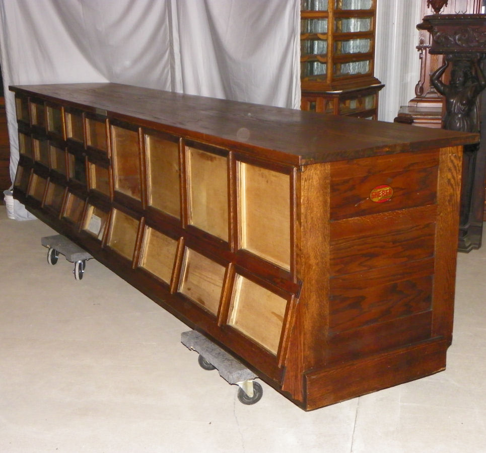 Bargain John's Antiques Antique Oak Country Store Bean or Seed