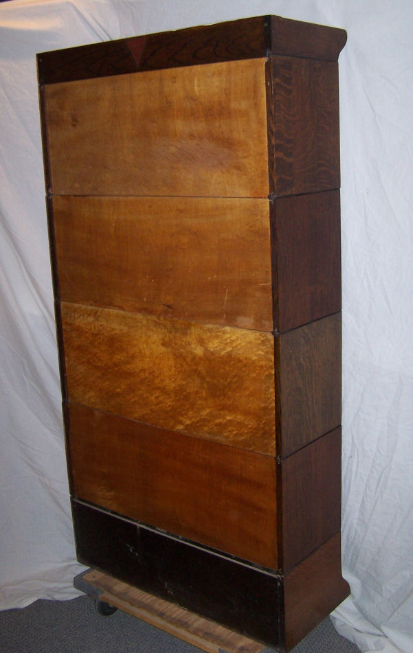 Bargain John's Antiques Antique Oak Barrister 4 High Sectional