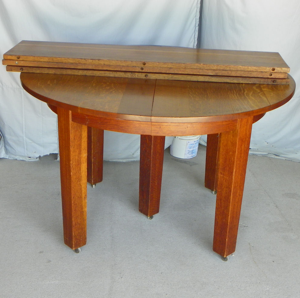 Bargain John's Antiques Gustav Stickley Round Mission Oak Dining