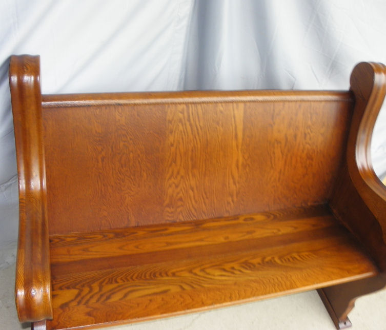 Bargain John's Antiques Oak Deacons Bench Bargain John's Antiques