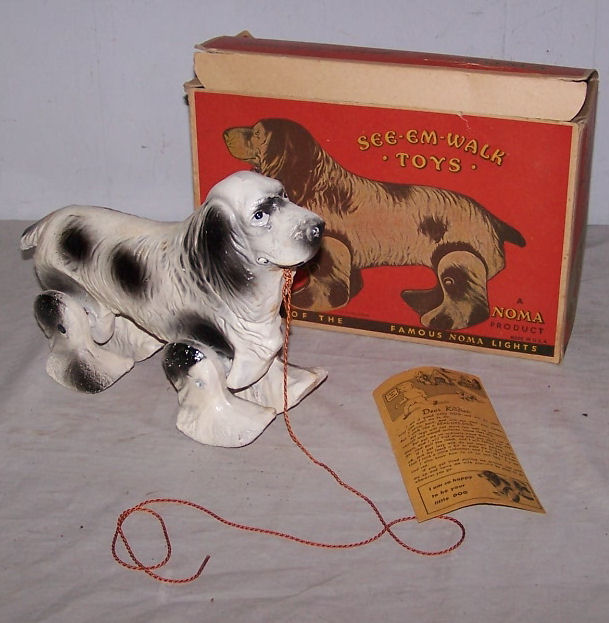 Bargain John's Antiques SeeEmWalk Toy Dog Pull Toy made by Noma in