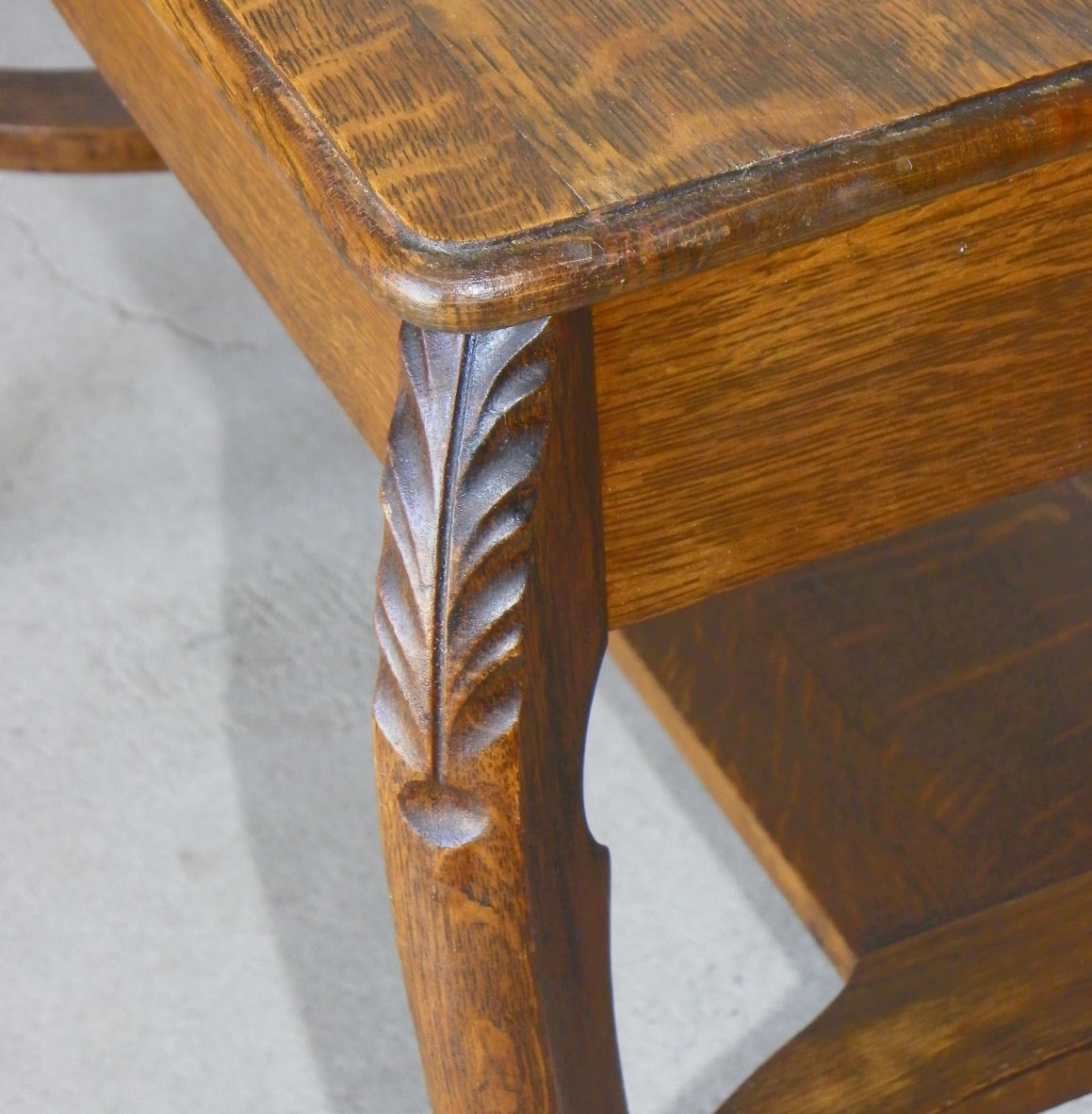Bargain John's Antiques Oak Library Table Larkin Furniture Company