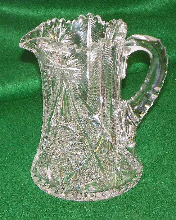 Bargain John's Antiques Antique Cut Glass Pitcher Signed Libbey