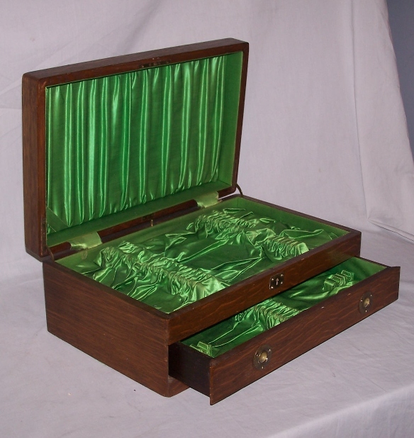 Bargain John's Antiques Quarter Sawn Oak Antique Silverware Box
