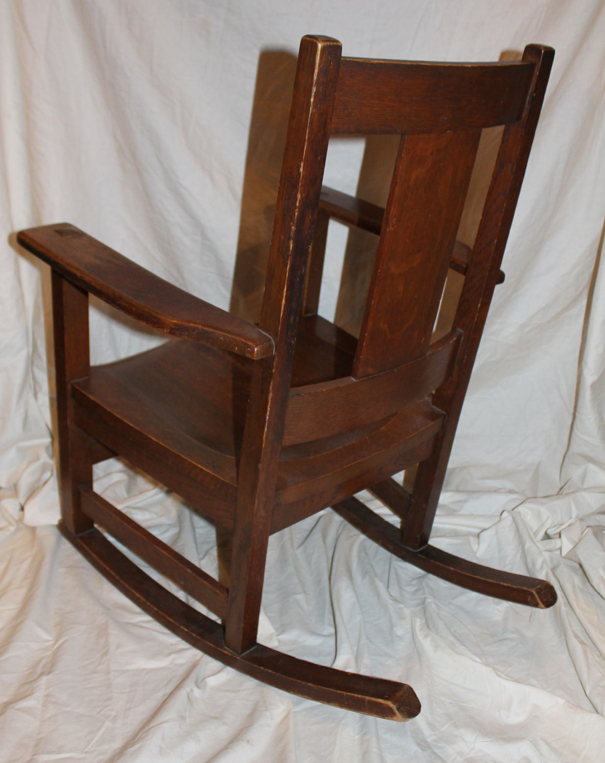 Bargain John's Antiques Mission Oak Rocking Chair original finish