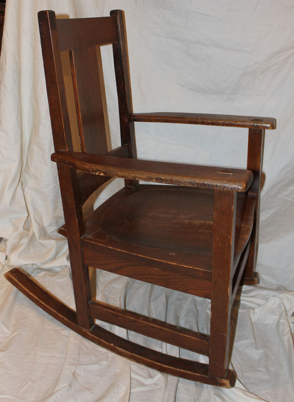 Bargain John's Antiques Mission Oak Rocking Chair original finish