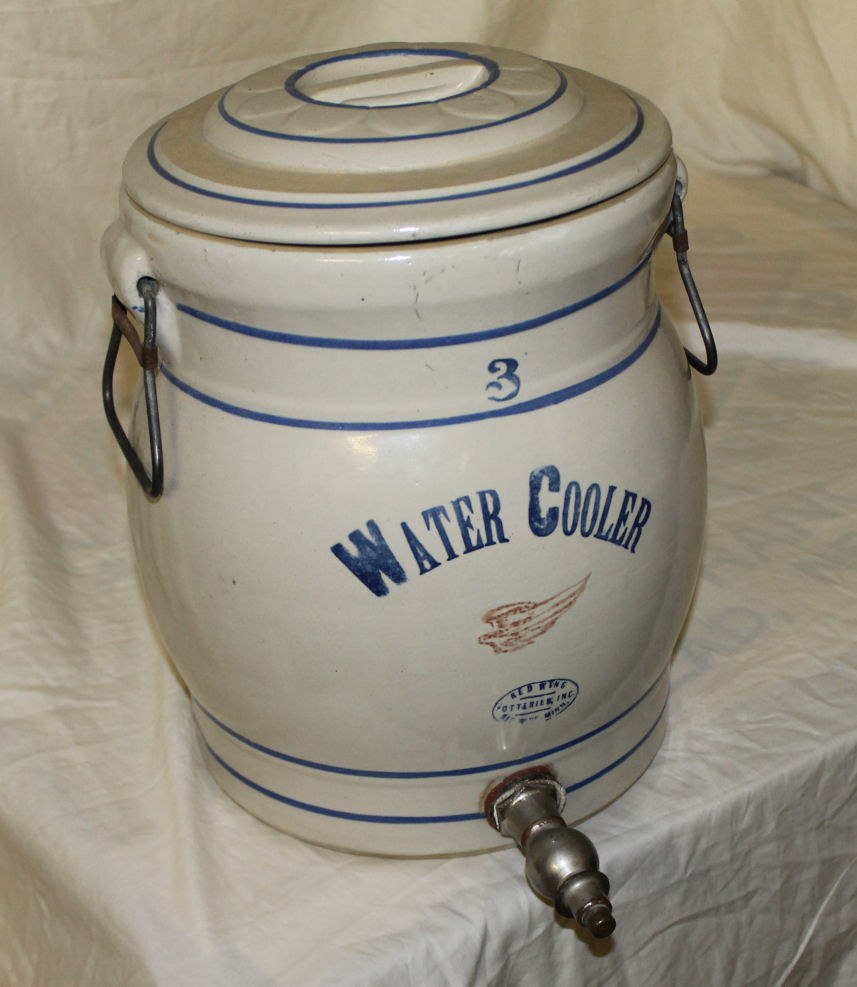 Bargain John's Antiques Red Wing Stoneware 3 Gallon Water Cooler