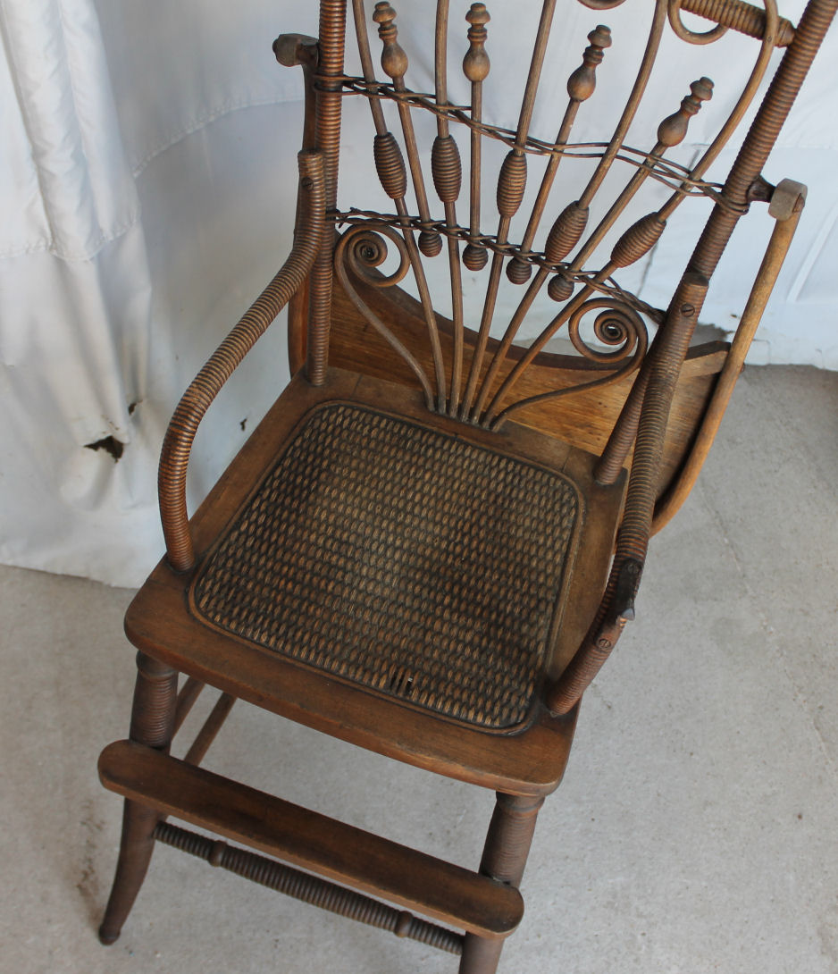 Bargain John's Antiques Victorian Wicker High Chair Bargain John's