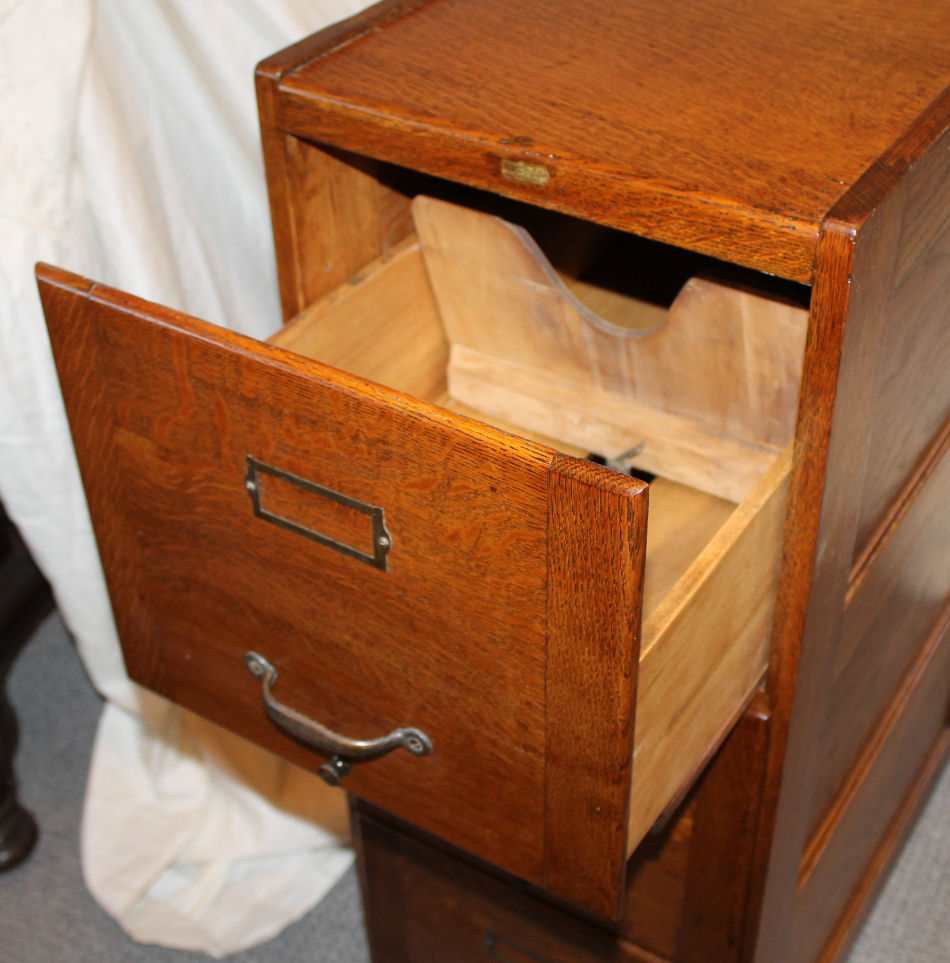 Bargain John's Antiques Oak File 3 drawers Bargain John's