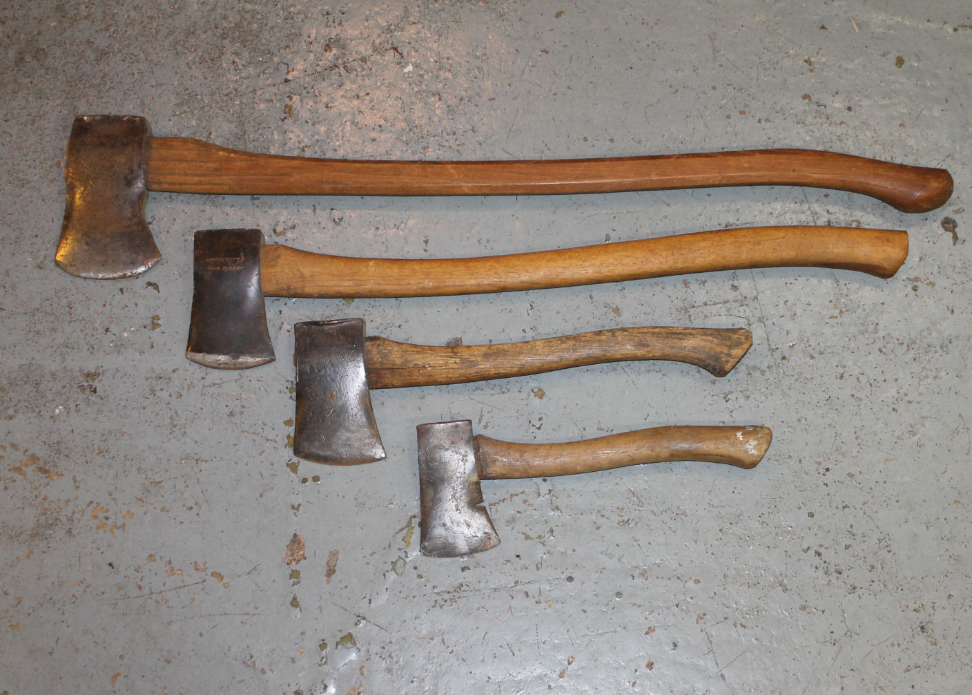 Bargain John's Antiques Collection of 4 Winchester Hatchet Axe