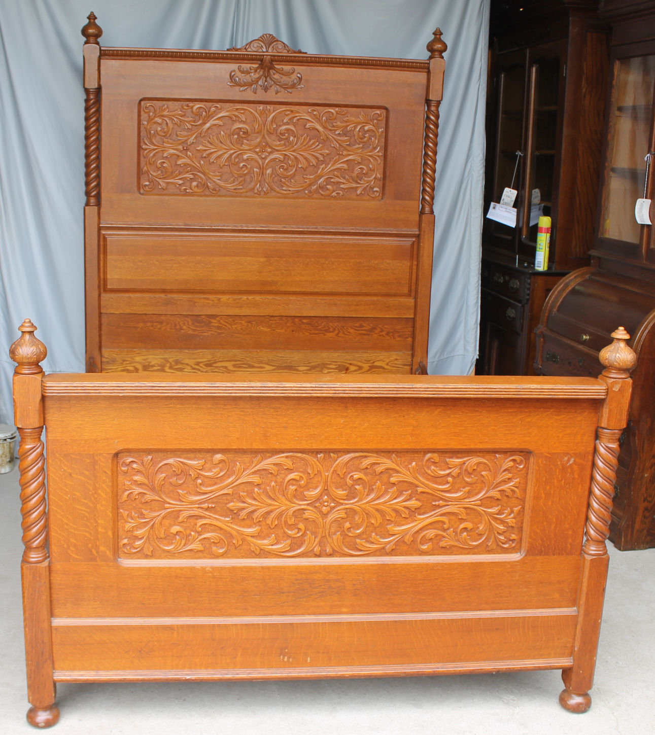 Bargain John's Antiques Antique Carved Oak Bedroom Set Bargain John