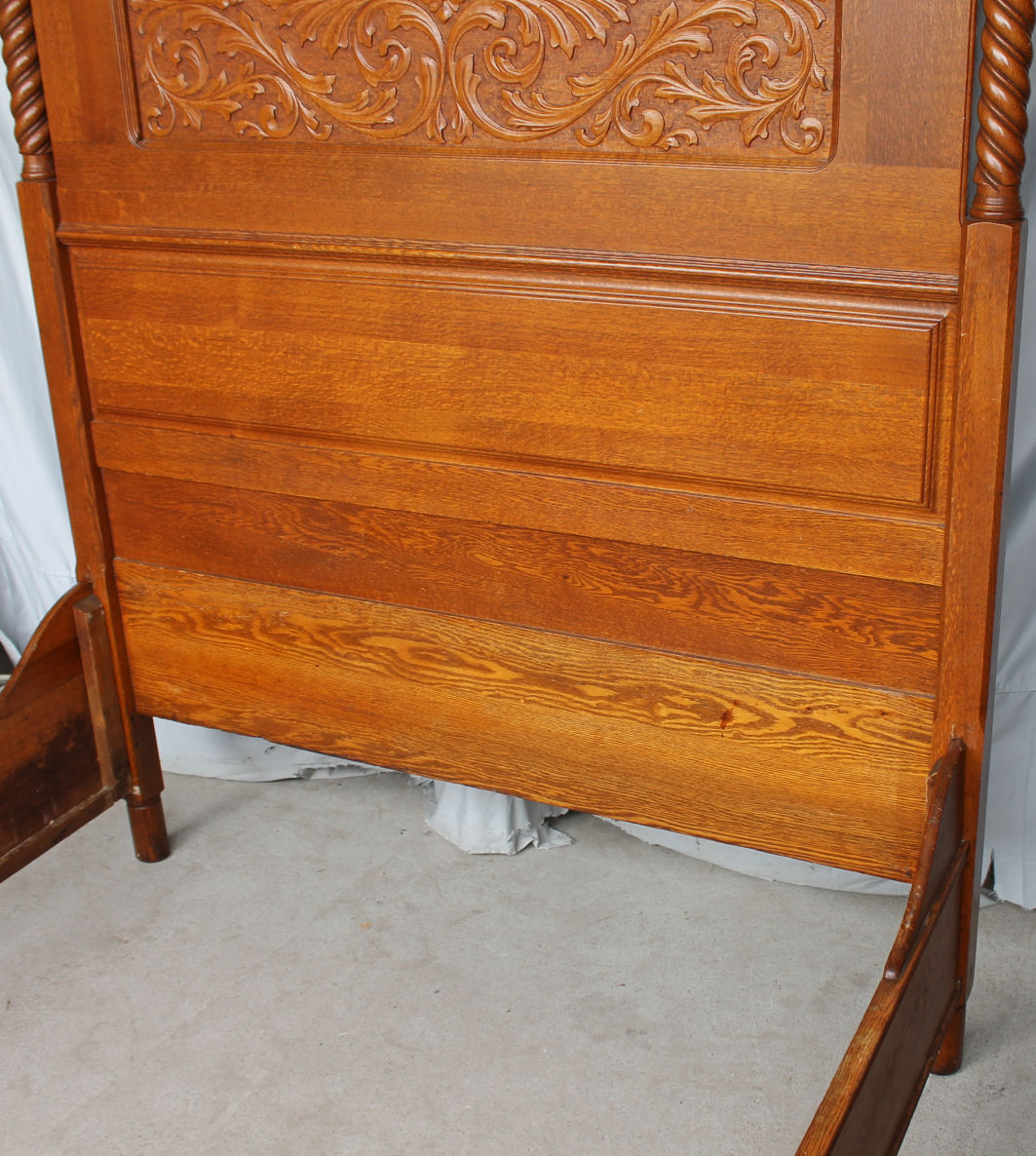 Bargain John's Antiques Antique Carved Oak Bedroom Set Bargain John