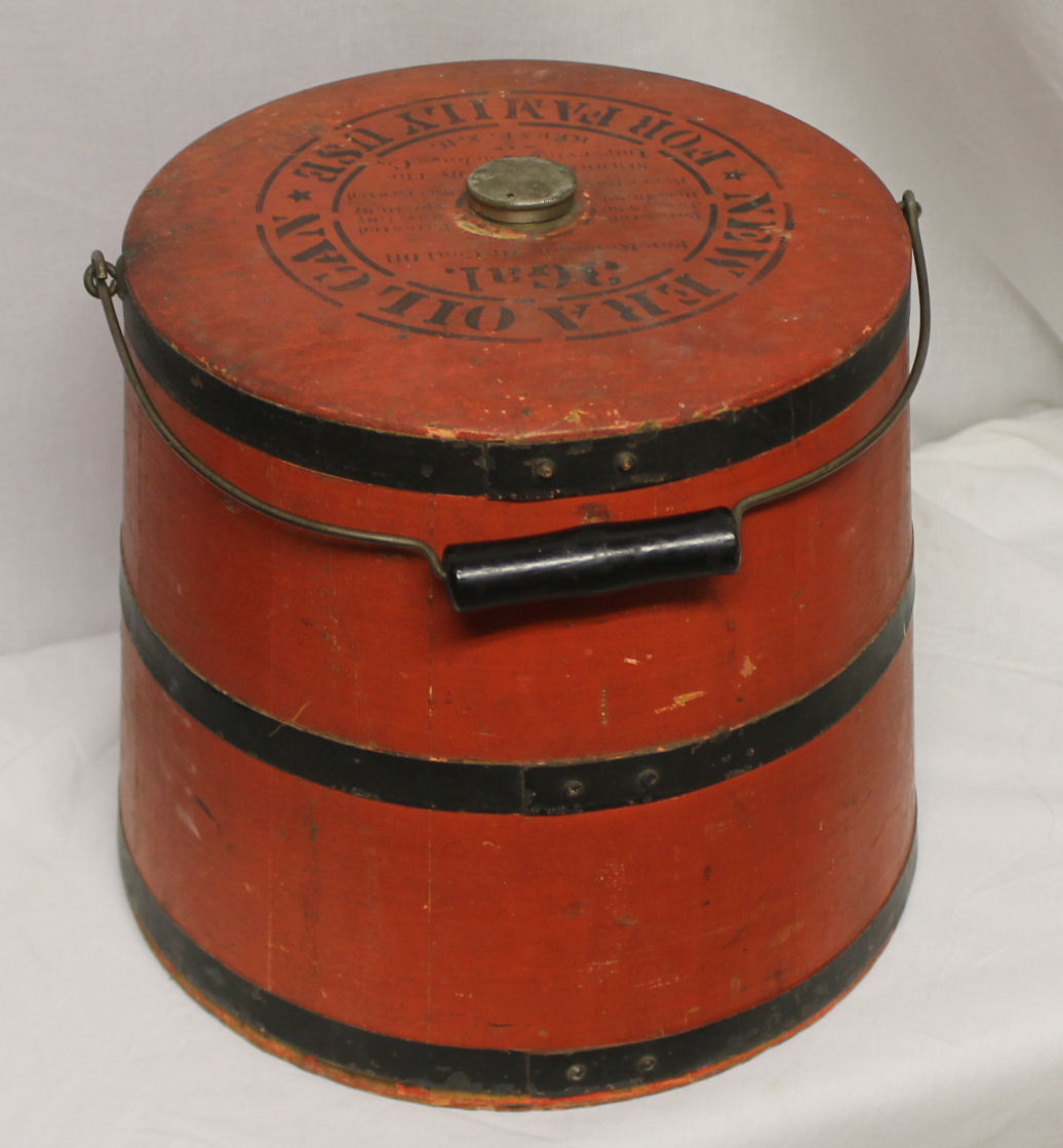 Bargain John's Antiques » Blog Archive Kerosene Oil Wooden Bucket with