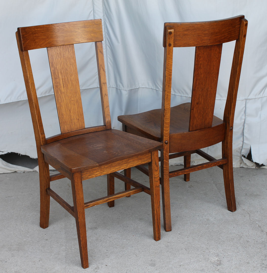 Bargain John's Antiques » Blog Archive Set of Four Mission Oak Chairs
