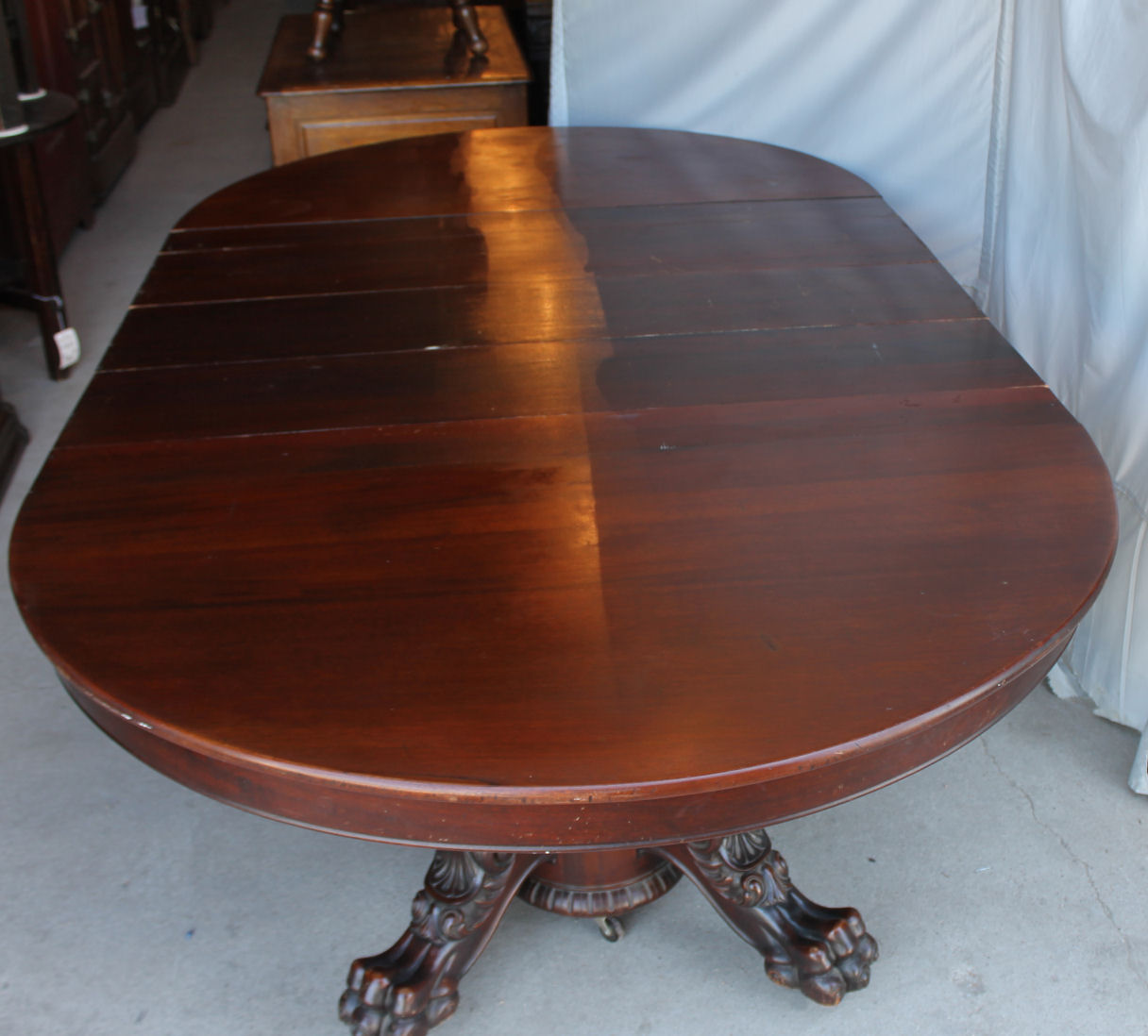 Bargain John's Antiques Antique Mahogany Round Dining Table 60