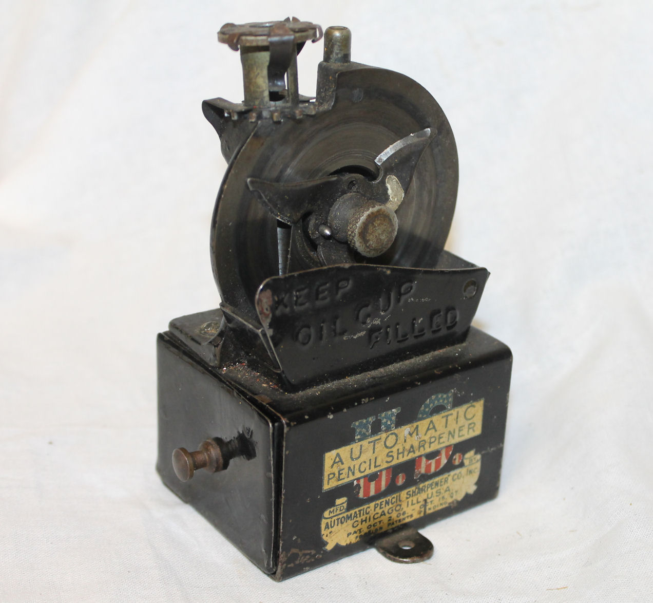 Bargain John's Antiques U.S. Automatic Pencil Sharpener 1907