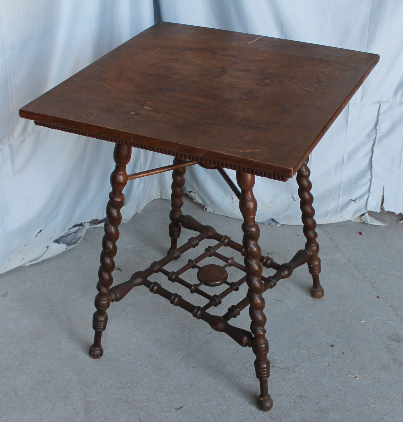 Bargain John's Antiques » Blog Archive Oak Lamp Table spiral turned
