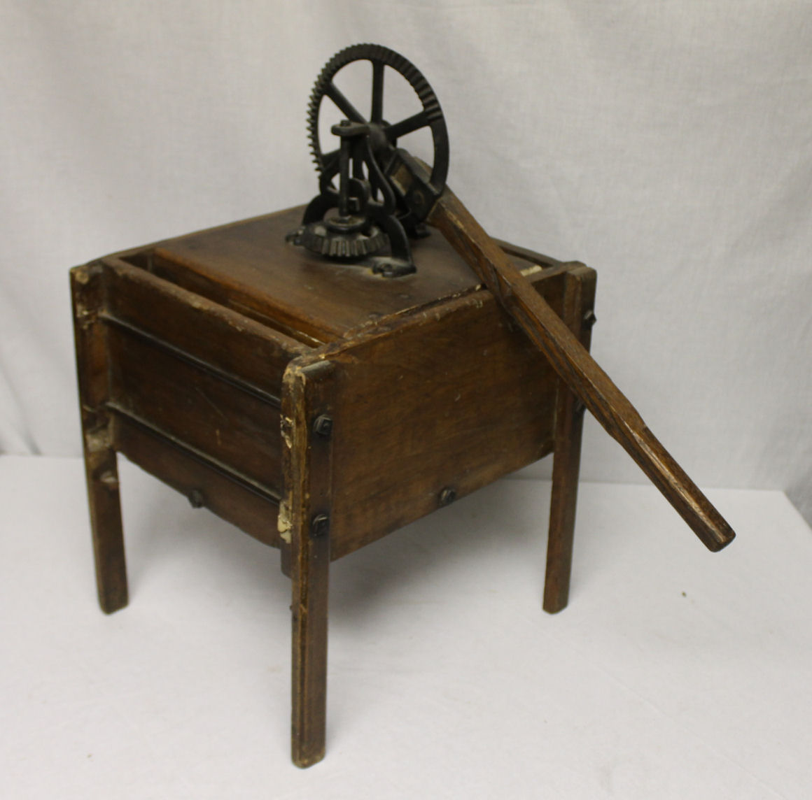 Bargain John's Antiques Small Wooden Hand Operated Child's Washing