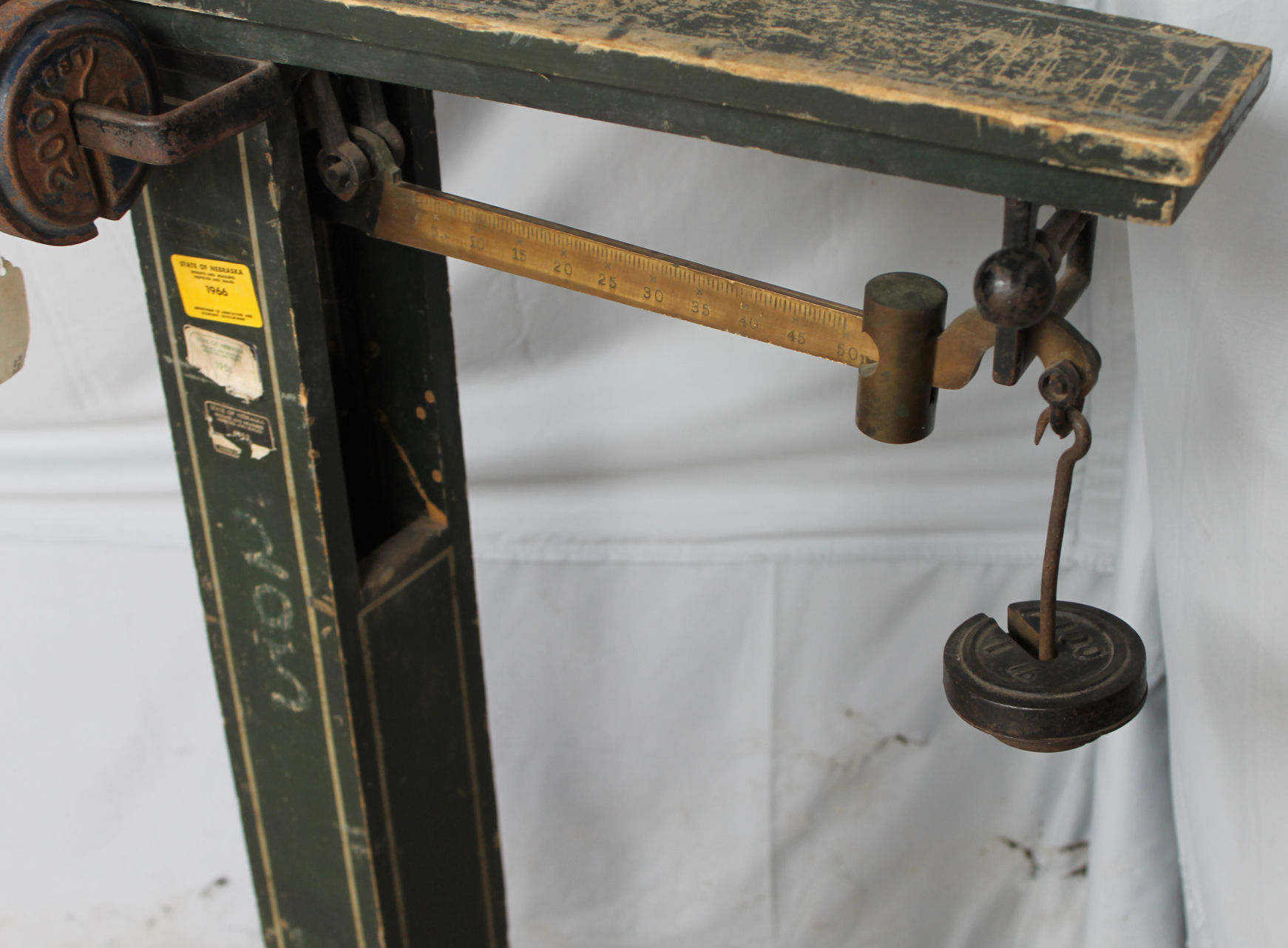 Bargain John's Antiques Antique Platform Grain or Feed Scale